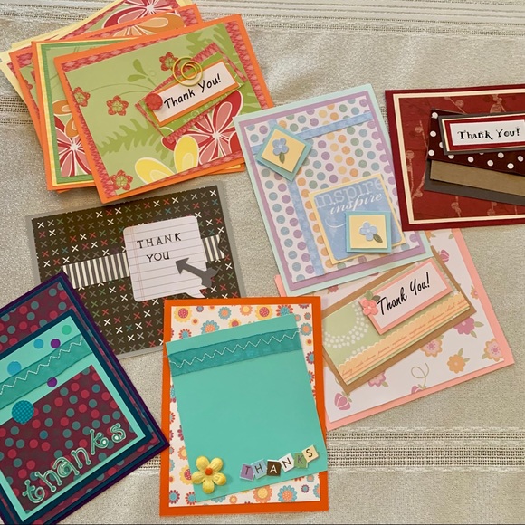 20 handmade randomly assorted Thank You postcards - Picture 6 of 10